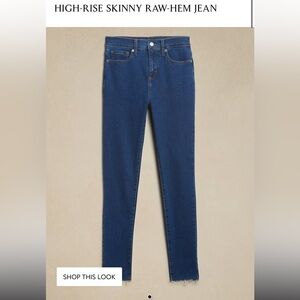 Banana Republic Women's Dark Blue Skinny Jeans